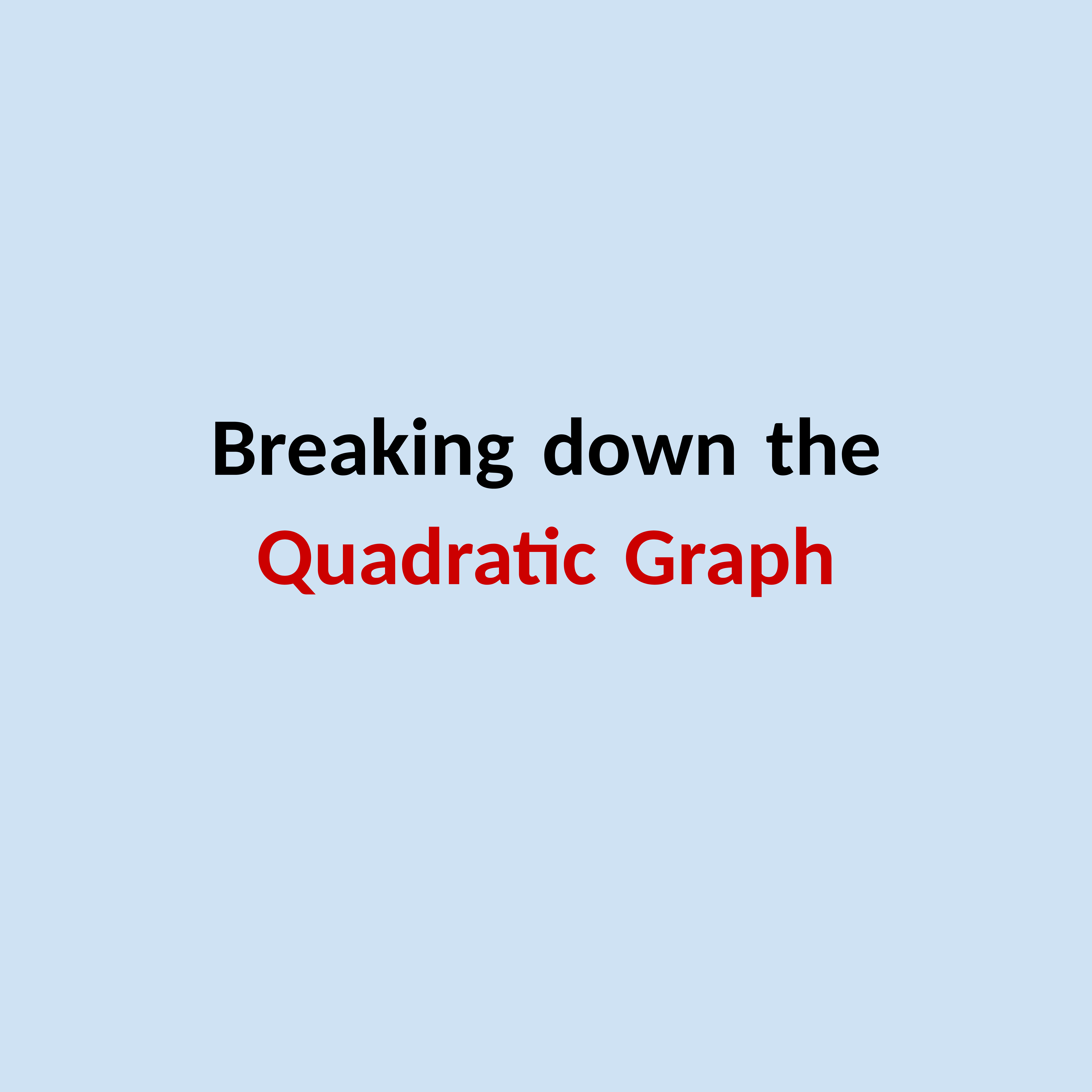 Quadratic Graphs