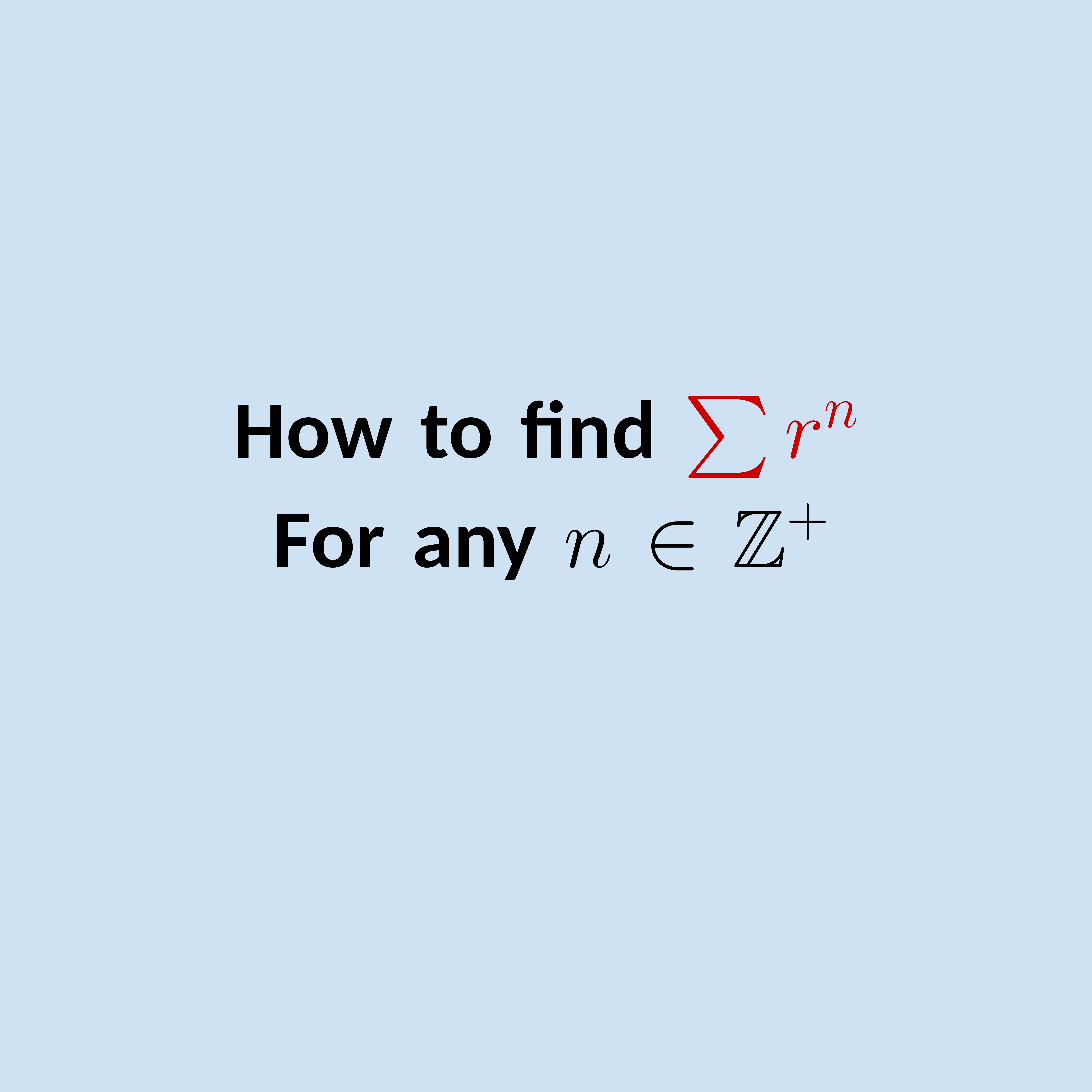 Summation Formulae